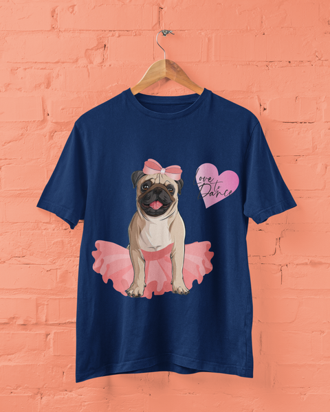 Dancing Pug Unisex Tee